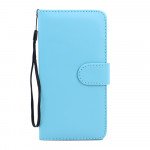 Wholesale Samsung Galaxy S6 Edge Plus Folio Flip Leather Wallet Case with Strap (Blue)